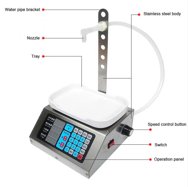Machine Automatic Digital Control Beverage Filling Sub Loading Weighing