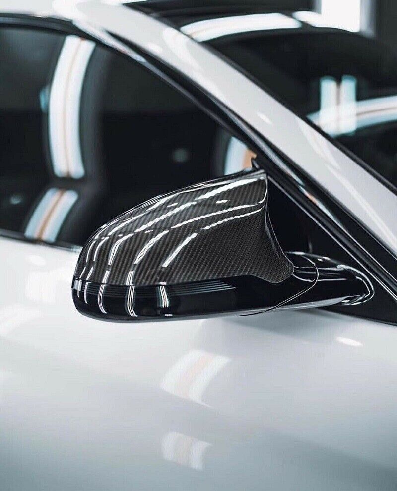 ya 1 8.5.3 Cool Carbon Fiber Style Side Mirror Cap Set for 2015 - 18 for M3 F80 M4 F82