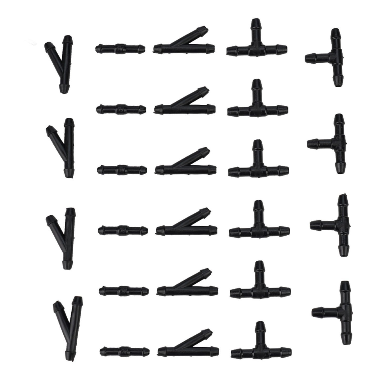 ya 25 36pcs Windshield Washer Hose Connectors - T/Y/I Type Tube Splitters  Fittings