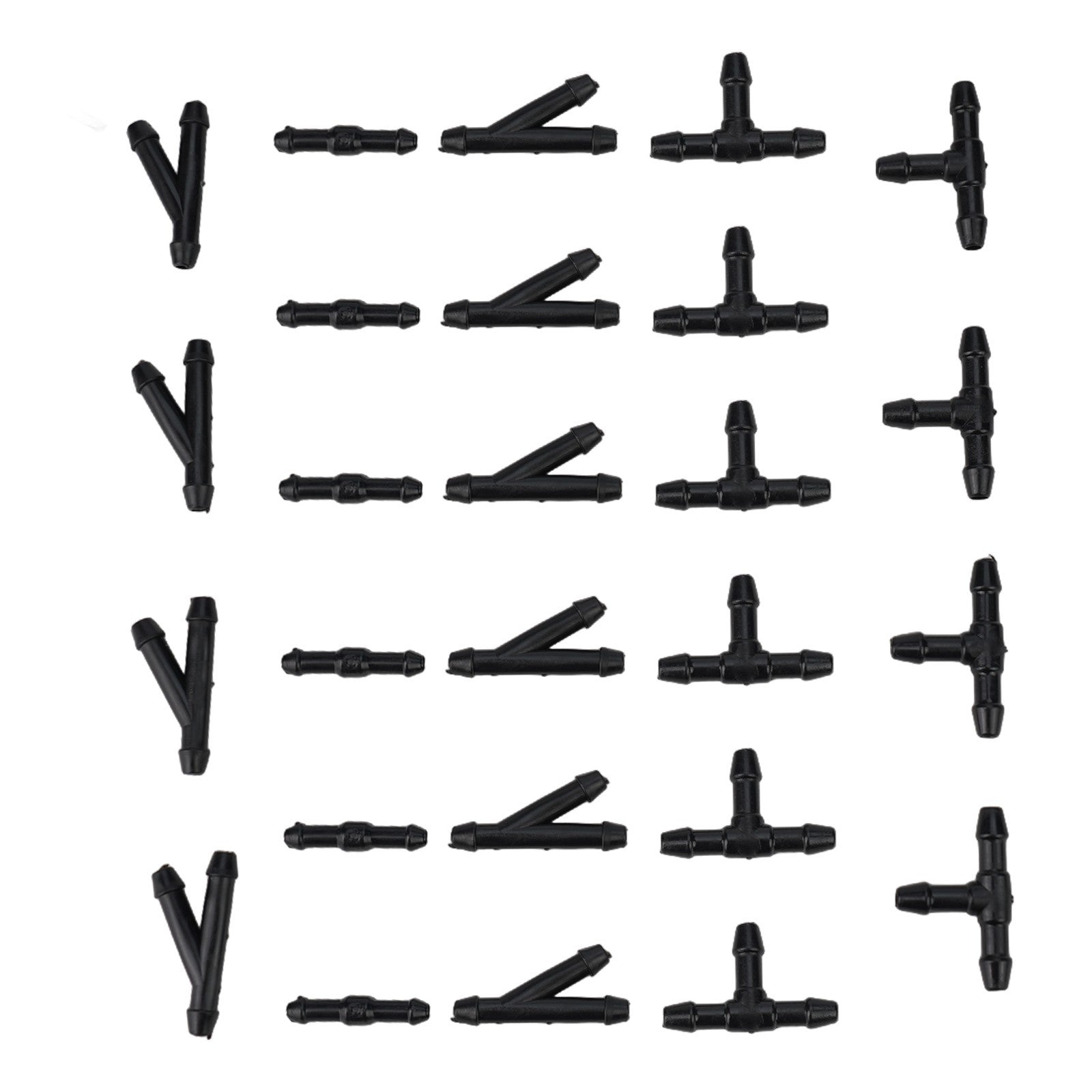 ya 25 36pcs Windshield Washer Hose Connectors - T/Y/I Type Tube Splitters  Fittings