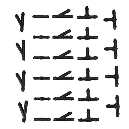 ya 25 36pcs Windshield Washer Hose Connectors - T/Y/I Type Tube Splitters  Fittings