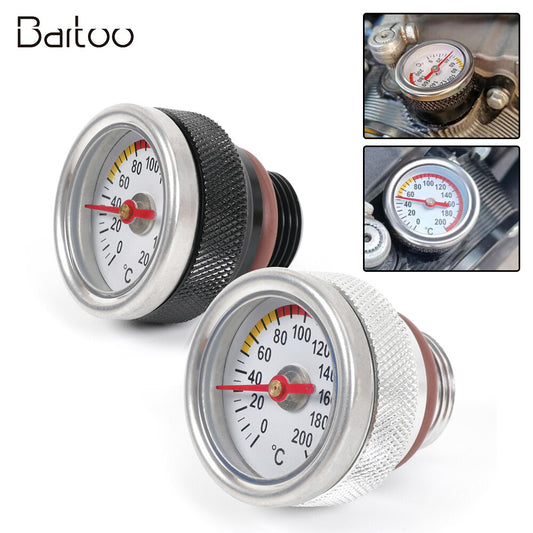 ya 2 7.16 M20x1.5 Motorcycle Oil Temp Temperature Gauge Filler Cap 0-200 Celsius