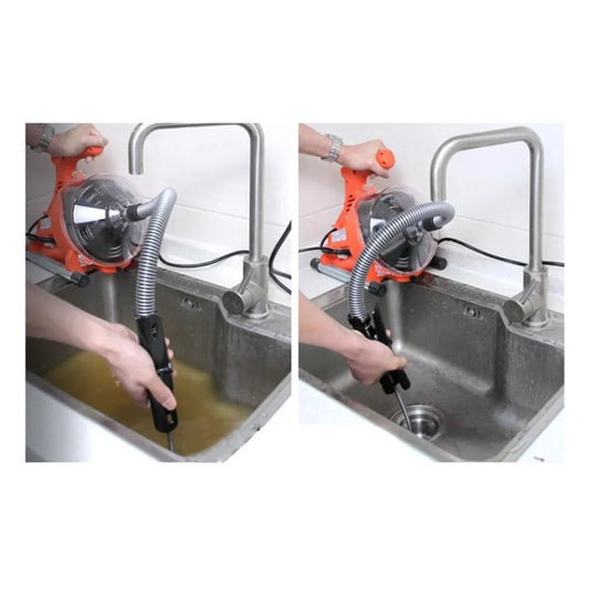 Autofeed Electric Sewer Pipe Dredging Machine Toilet Kitchen Cleaning Machine