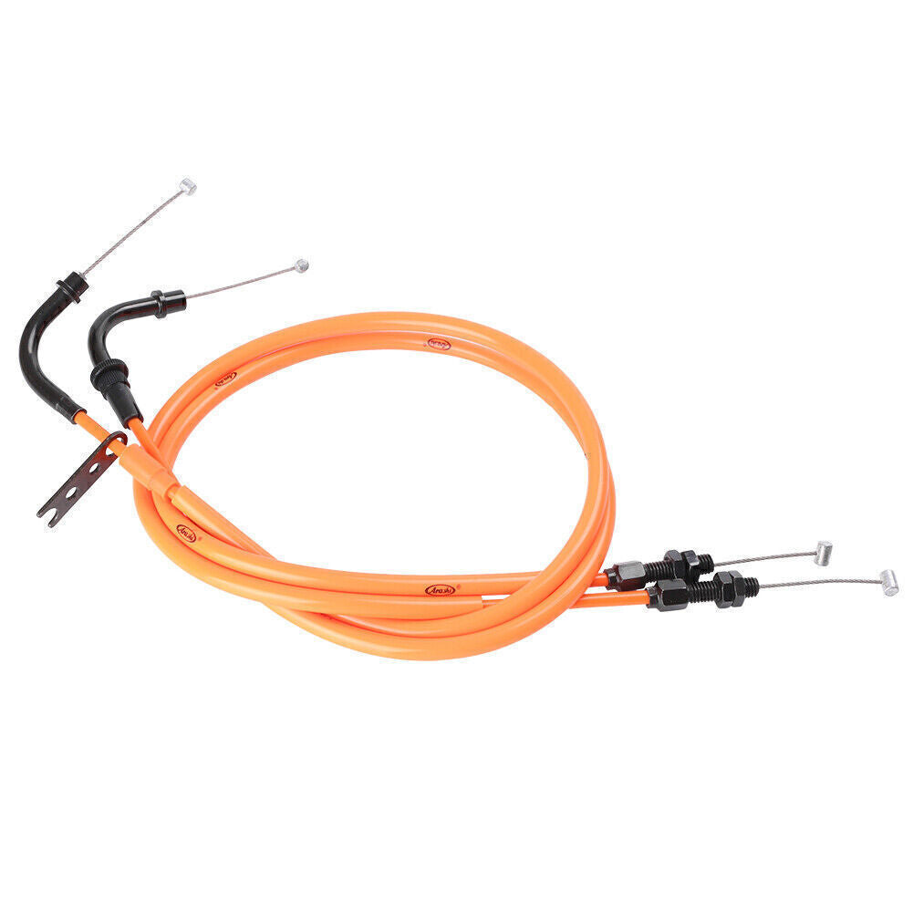 ya 2 7.16 2X Orange Throttle Tubing Accelerator Lines for Suzuki GSXR600 750 2006 2007-10
