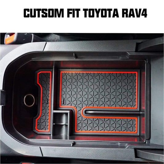 ya 8 5.26 Center Console Organizer For 2019-2024 for Toyota for RAV4 Armrest Storage Tray