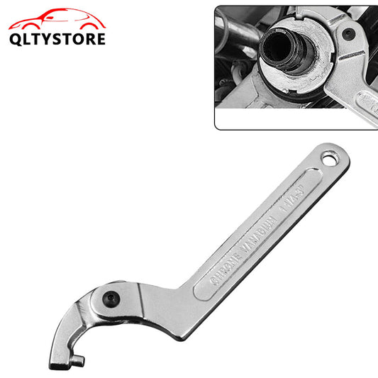 ya 1 7.3 Adjustable Hook Wrench 32-76mm C Round Spanner Tool Slotted Retaining Universal