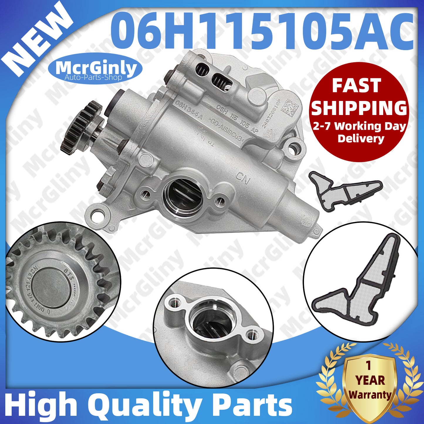 ya 9 6.4 Engine Oil Pump for VW for Golf for Passat for Tiguan for Audi A3 for A4 A5 Q3 1.8T 2.0T 06H115105AC