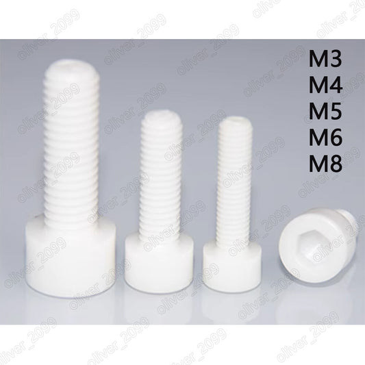 ZrO2 Zirconia Ceramic Hex Socket Bolts Cap Head Screws DIN912 M3/M4/M5/M6/M8