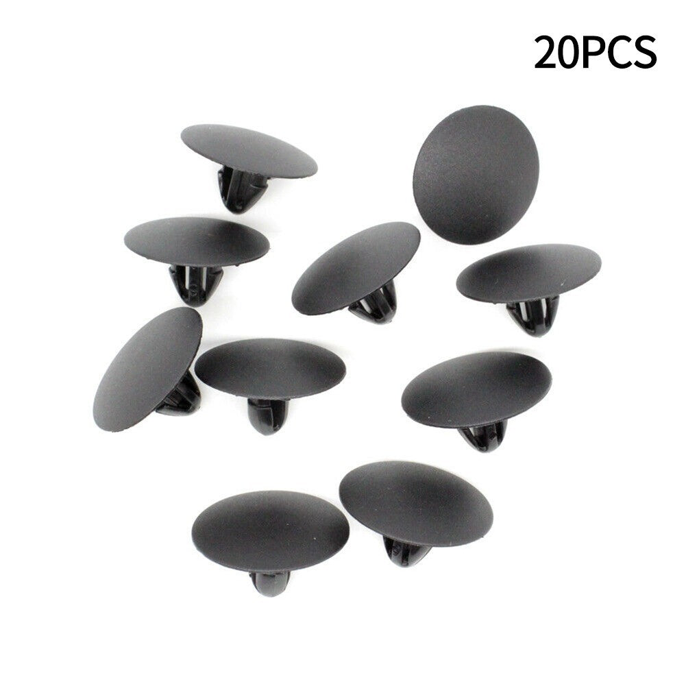 ya 1 7.4 Clip Part 12mm 20pcs 25mm Diameter 90467-A0003 Black for for Scion for for Toyota