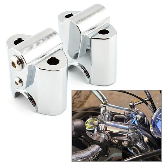 ya 2 6.30 Chrome Handlebar Riser Mount Lifting Bar Lift Risers Mounts Spacer for BMW R 18