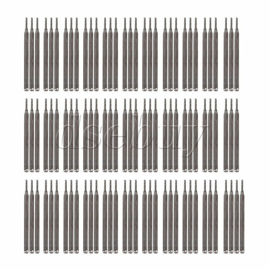 ya 25 100pcs 1mm Dia Silver Jewelry Gems Diamond Drill Bits Hole Tools