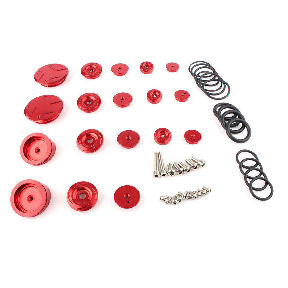 ya 3 6.23 Red F for Ram e End Cap Hole Plug Decor Cover Kit for BMW R 1200 GS ADV 2013-2019