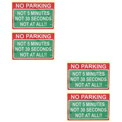 ya 5 8.7 2 PCS Warning Stickers Safety Products No Parking Hard to Remove