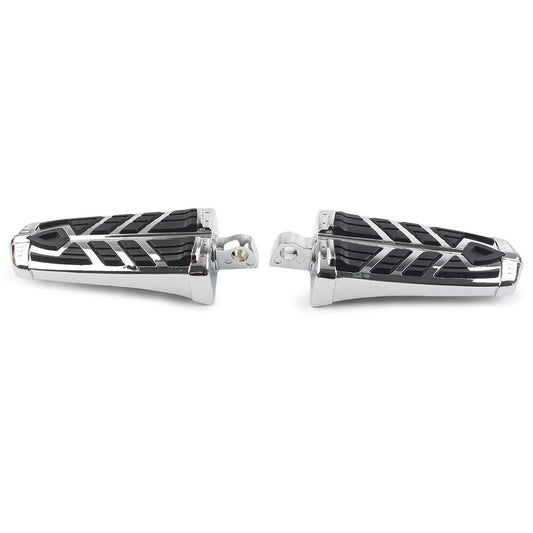 ya 11 6.8 Chrome Motorcycle Foot Pegs Footrests Footpegs 10mm for Harley-Davidson