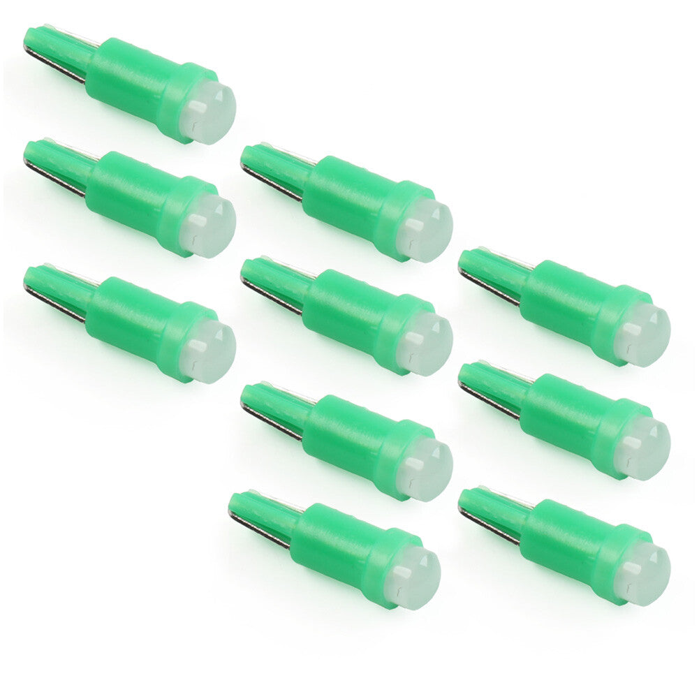ya 4 6.21 Car Instrument Bulb Green Light Indicator T5 1 SMD Light Lamp Wedge Bulbs