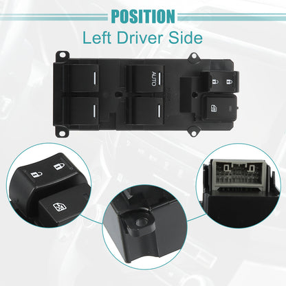 ya 1 8.12 baidi Left Driver Side Power Window Switch for Honda Accord 2014-2015 35750-TR0-A41