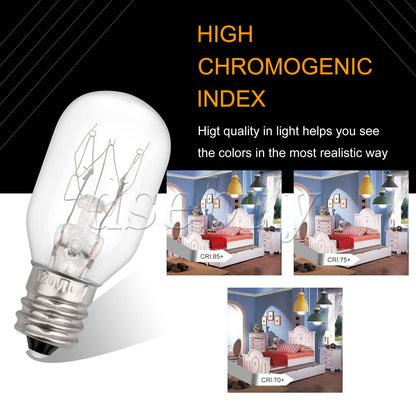 ya 26 2 x Dryer Light Bulb Replacements Accessories WE05X20431 120V E12 10W