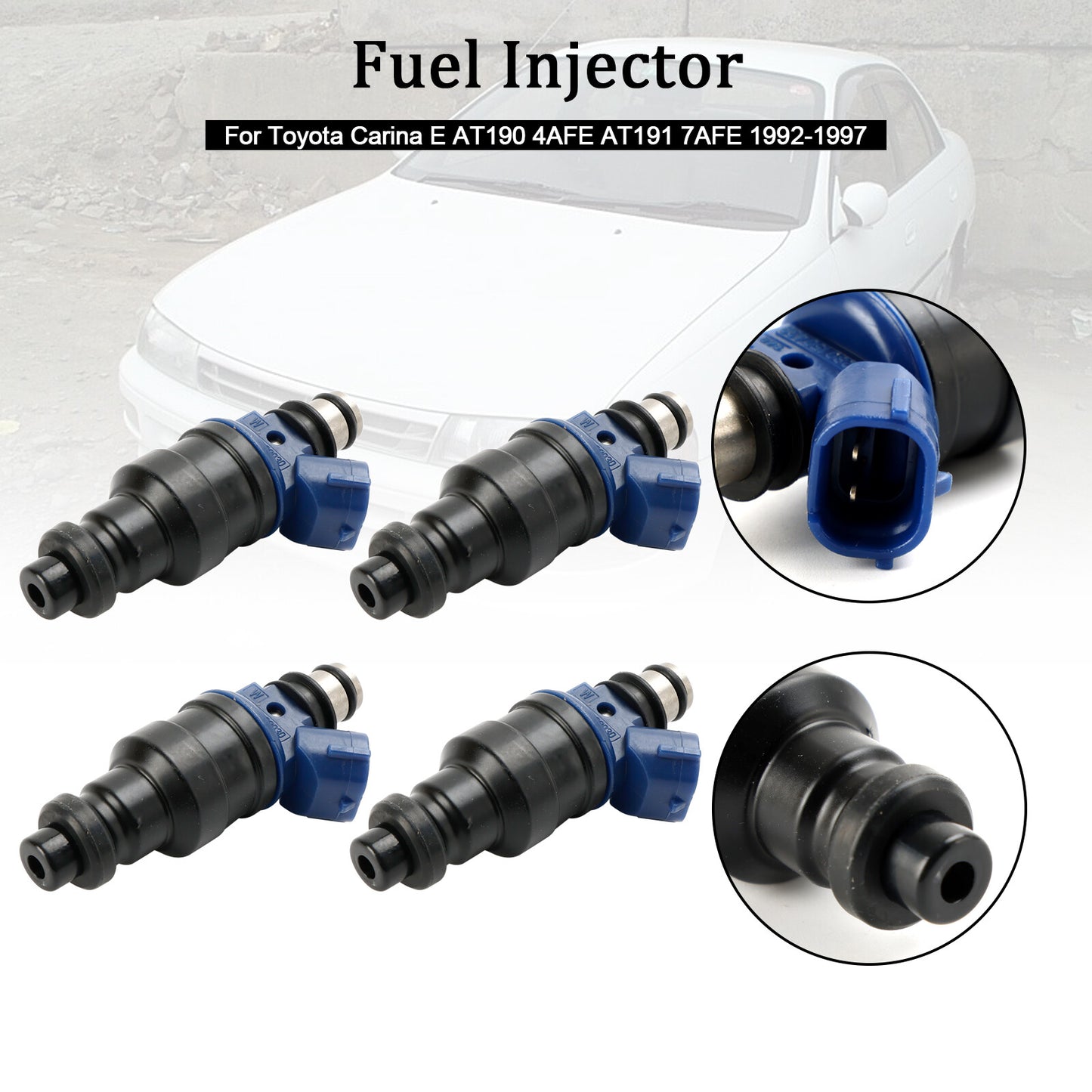 ya 1 8.5.2 4PCS Fuel Injector 23250-02030 for Carina 1992-1997 23209-02030