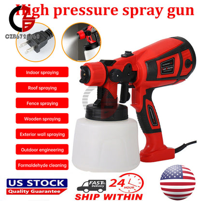 ya 26 High Pressure Wired Electric Paint Sprayer Handheld Paint Spray Painting Tool US