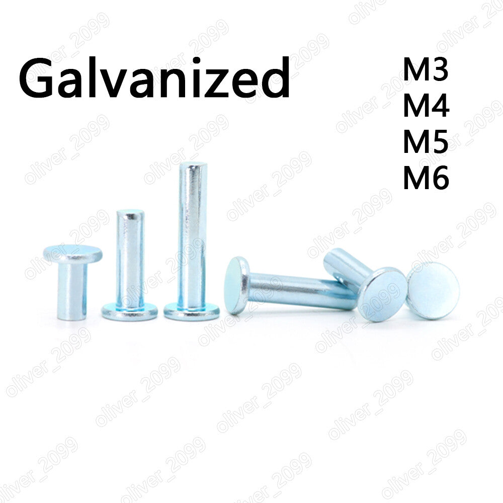 Galvanized Steel Flat Head Rivets M3 M4 M5 M6