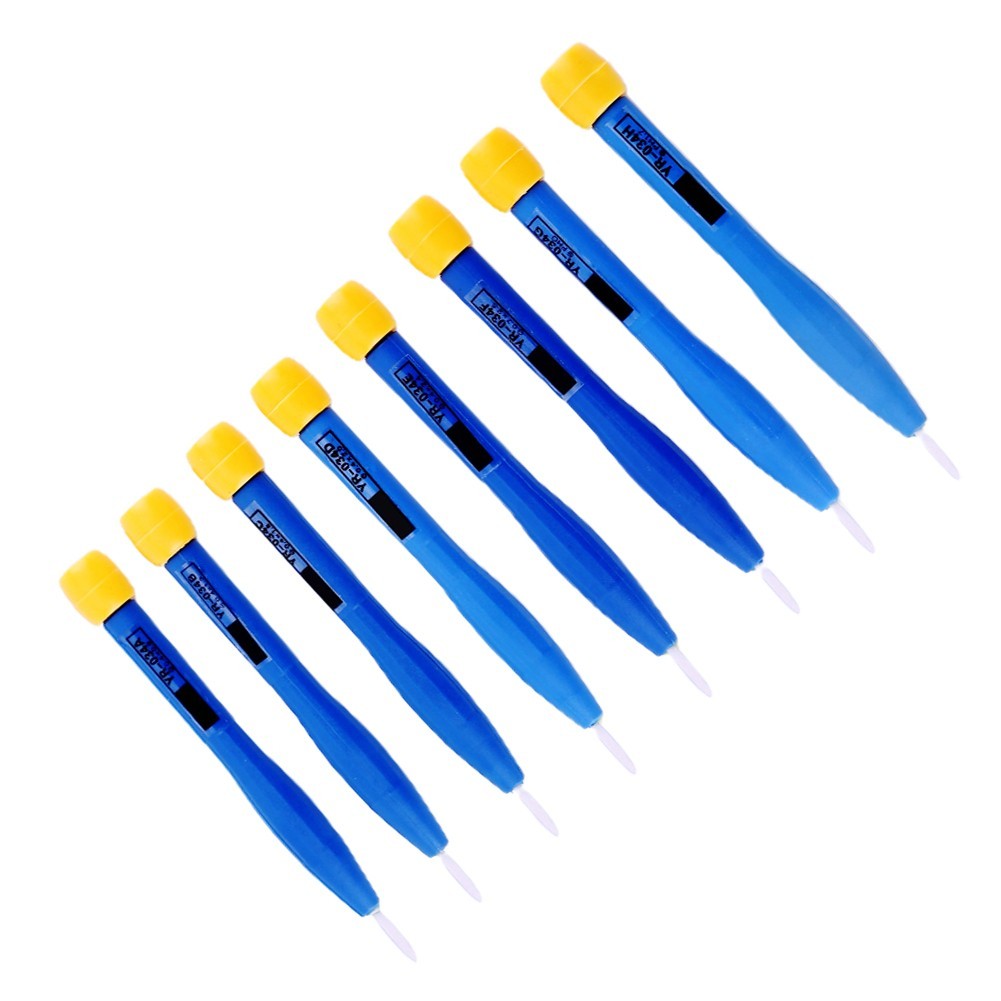 ya 28 8pcs Adjust Frequency Screwdriver Plastic Ceramic Anti-static Screwdriver