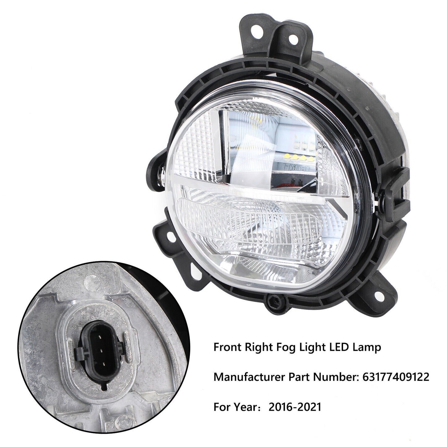 ya 1 8.5.2 Front Bumper Right Fog Light 63177409122 for Mini Countryman F60 2016-2021