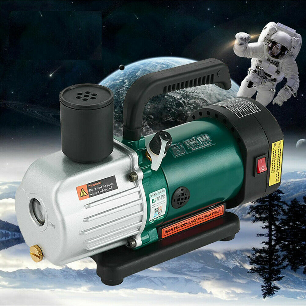220V 1.8CFM 1/6HP Vacuum Pump Stage Air Conditioning Refrigeration Refrigerant