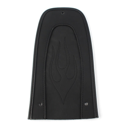 ya 5 8.7 for Harley Touring 97-17 Leather Drag Black Flame Stitch Leather Rear Fender Bib