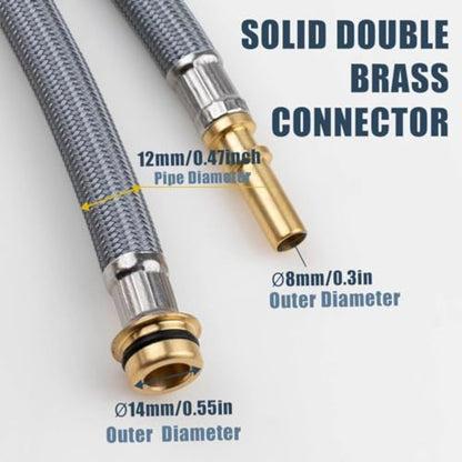 ya 26 Leak-Resistant Hose Most Faucets High-grade Metal Construction
