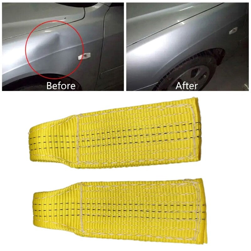 ya 14 Car Dent Repair Door Belts Accessories Nylon Belt Roof Hand Dent Repair Puller
