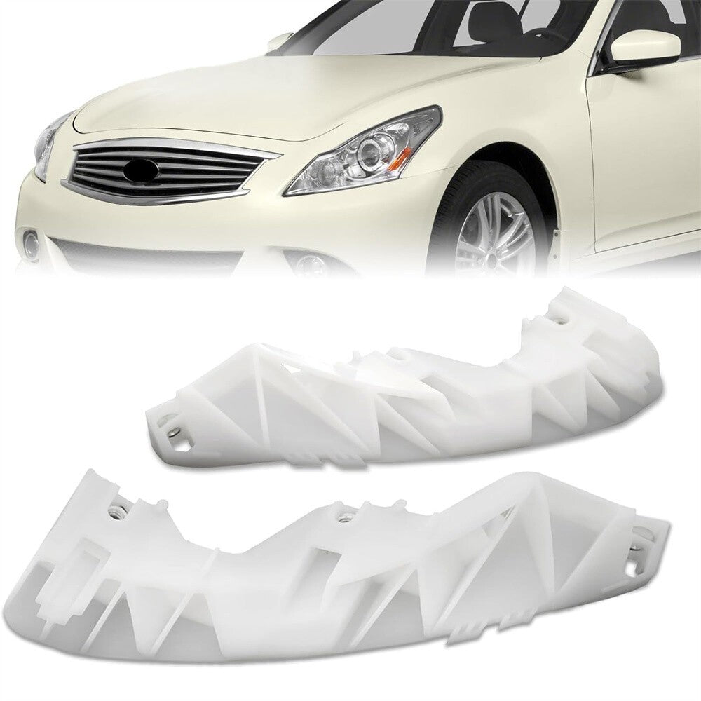 ya 27 6.18.2 Front Left Right Bumper Cover Stiffener Bracket Pair for Infiniti G25 G37 Sedan