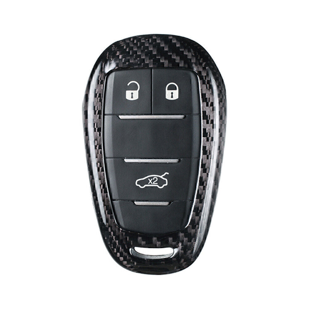 ya 5 8.7 Carbon Remote Key Fob Shell Cover Case for for Alfa Romeo for Stelvio Silver&Black
