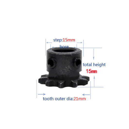 #25 Chain Drive Sprocket 9T Pitch 1/4  6.35mm Bore 5/6/8mm 04C9T For #25 Chain