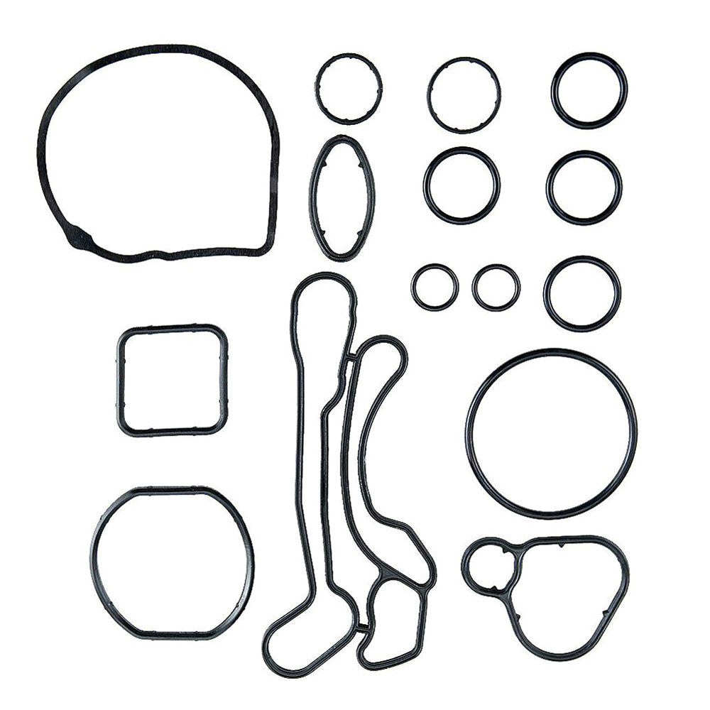 ya 5 8.7 15Pcs Oil Cooler Gasket Set Seals Repair Fit for Chevy for Cruze Aveo 1.6L 1.8L 55353321