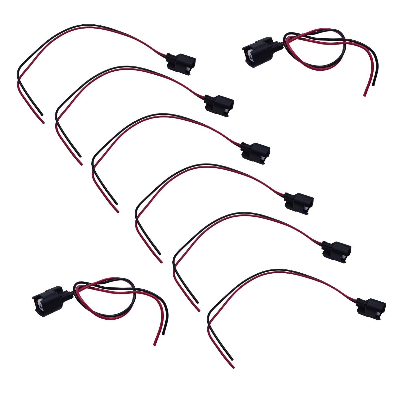 ya 1 8.5.1 8-Pack Fuel Injector Connector Wiring Harness for Dodge for Jeep Cherokee for Chrysler 300