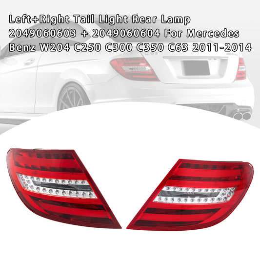 ya 1 8.5.1 L+R Tail Light 2049060603/4 For W204 C250 C300 C350 C63 2011-2014