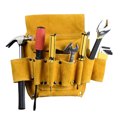 ya 26 Tool Pocket Belt Tool Bag Thickened Tool Waist Bag Cowhide Storage