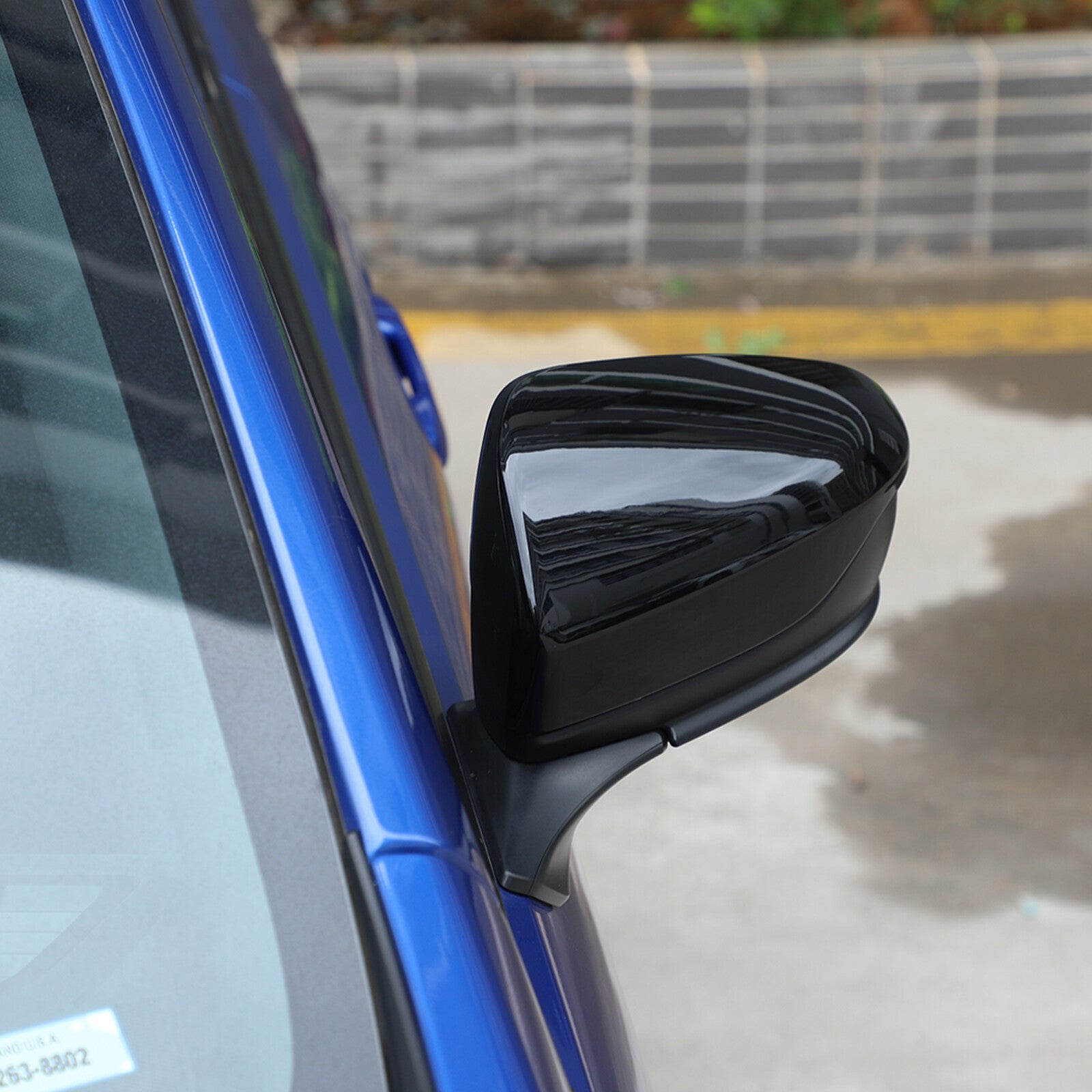 ya 5 8.7 Glossy Black ABS Car Exterior Mirror Cover for Subaru WRX 2021 - 2023 USA
