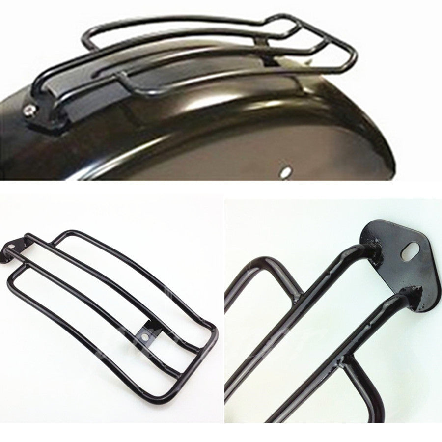 ya 12 5.21 Black Luggage Rack Stock Solo for Seat for Harley XL Sportster 1200 XL1200 1985-2003