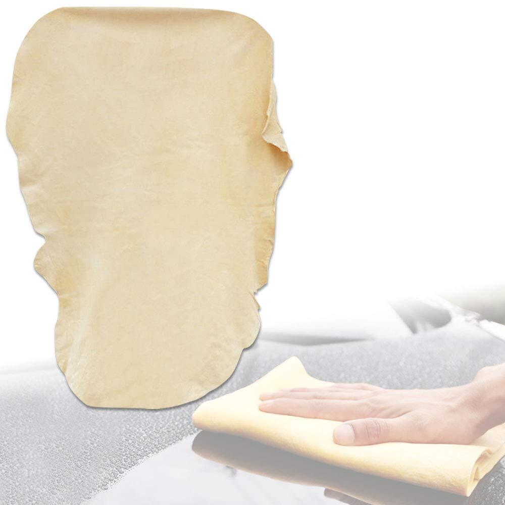 ya 5 8.7 Natural Chamois Leather Car Clean Washing Cloth Absorbent Drying Towel Universal