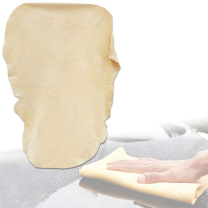 ya 5 8.7 Natural Chamois Leather Car Clean Washing Cloth Absorbent Drying Towel Universal