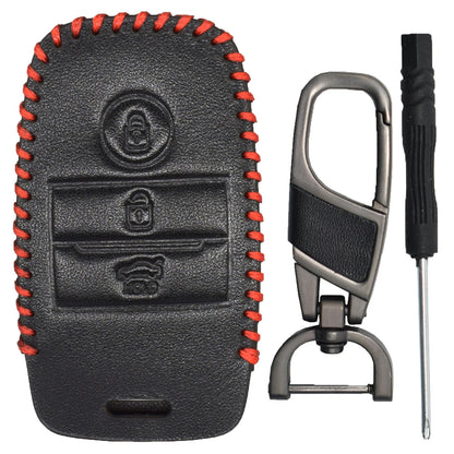 ya 5 8.7 PU Leather Car Key Cover Fob Case for Kia Soul Optima Cerato Rio for Sorento