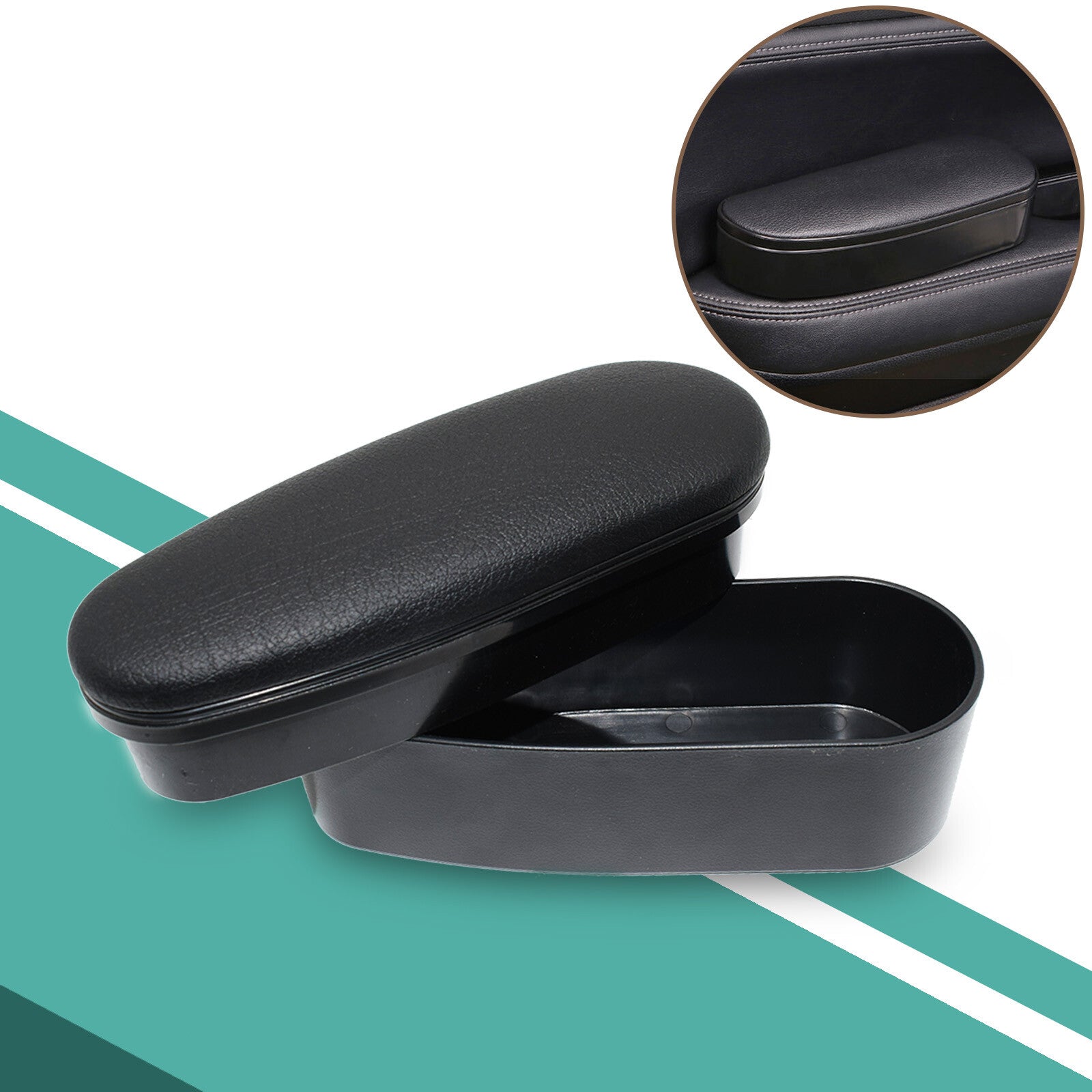 ya 2 6.26 Console Cushion Storage For Armrest Support Car Door Elbow Rest Universal Box