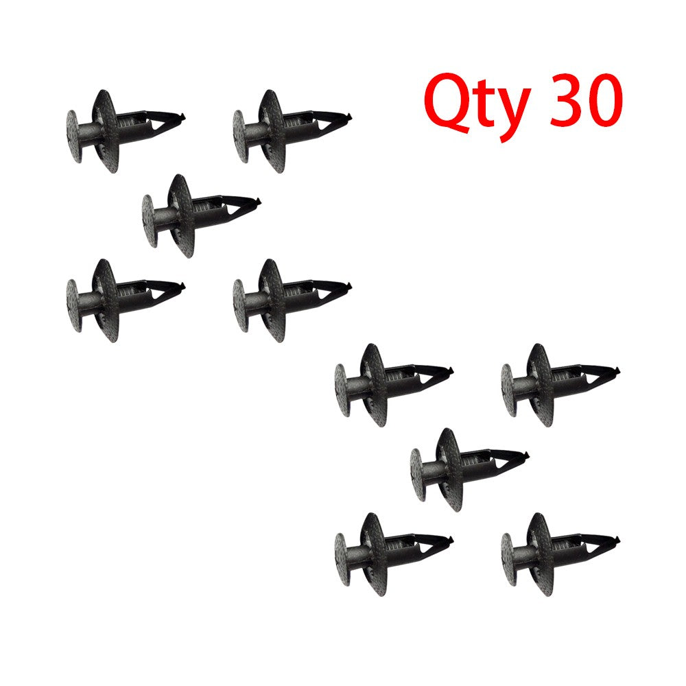 ya 27 6.18.2 30Pcs Bumper Fascia Retainer Clip Black for Mitsubishi MB547806 300ZX 1990-On