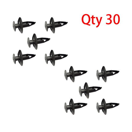 ya 27 6.18.2 30Pcs Bumper Fascia Retainer Clip Black for Mitsubishi MB547806 300ZX 1990-On