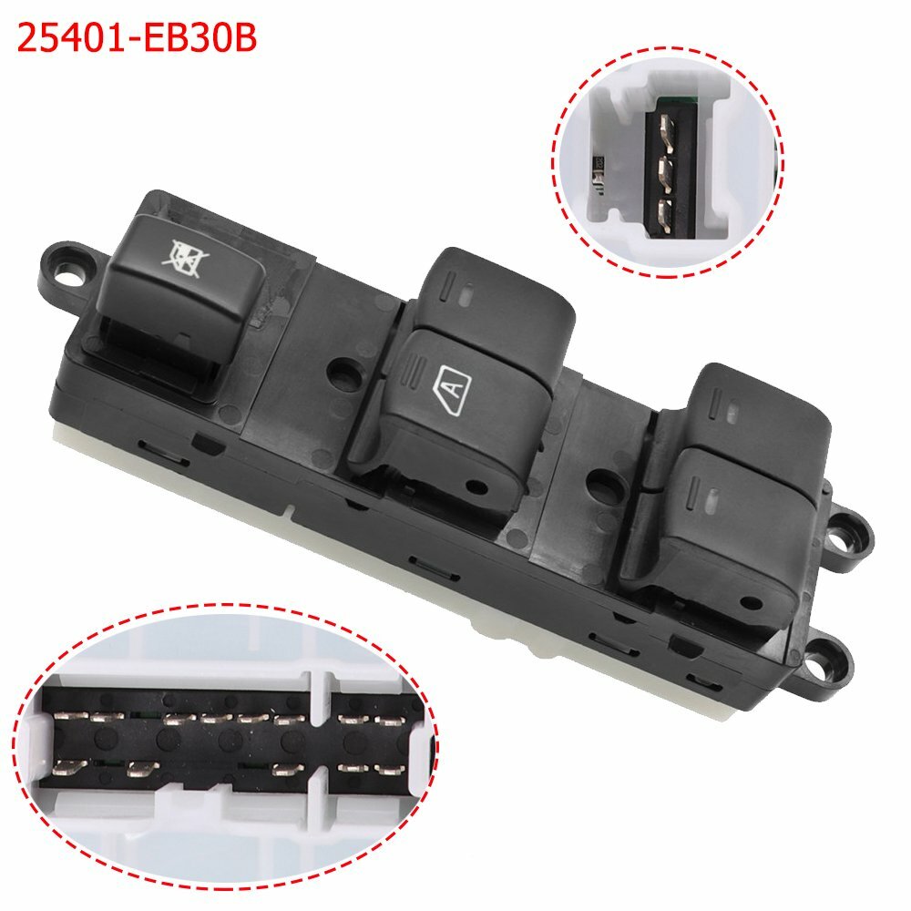 ya 1 8.5.1 Left Power Window Switch For 2005-2016 Navara D40 Pathfinder Qashqai 25401-EB30B