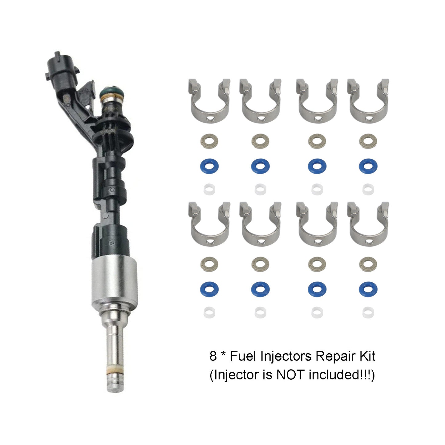 ya 1 8.5.2 8PCS Fuel Injectors Repair Seal Kit 0261500105 for Range Rover for Jaguar 5.0L