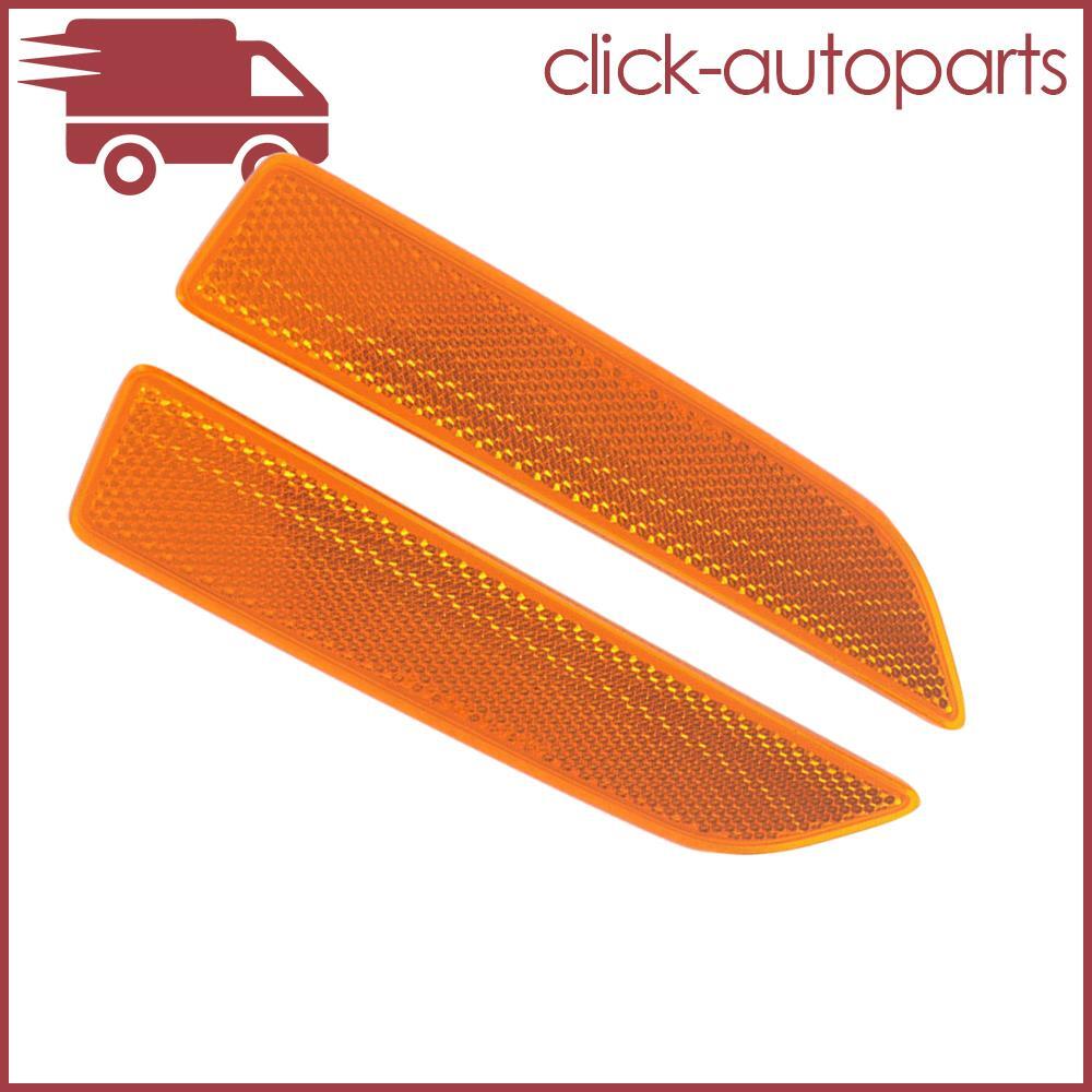 ya 27 6.18.2 2X Front Left & Right Side Bumper Cover Reflector Fit For 2007 - 2010 for BMW X3 E83
