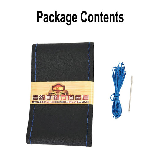 ya 8 5.27 Blue Hand Sewing Leather Car Steering Wheel Cover Needle Thread Protector DIY