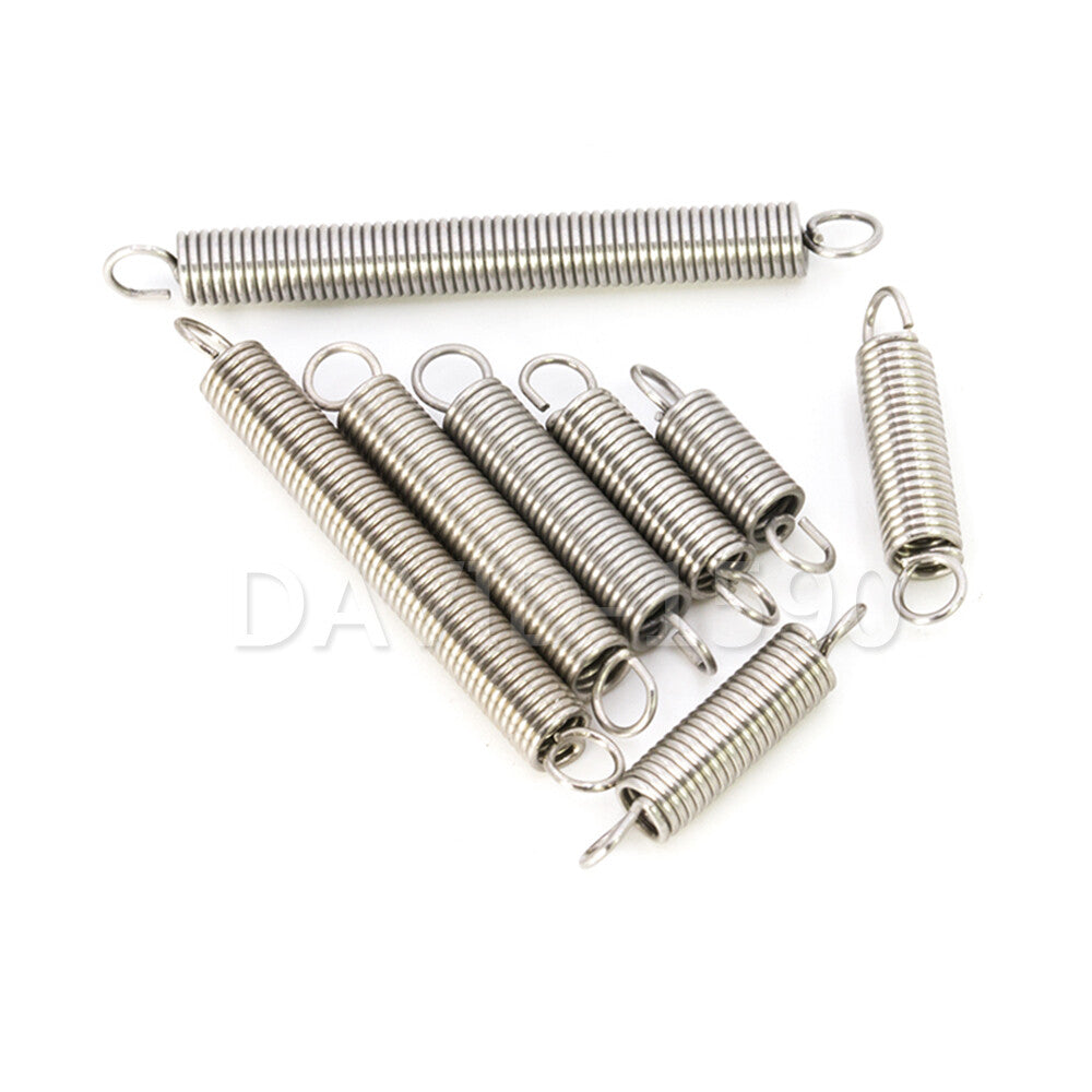 0.3mm Wire Dia. 3mm Outside Dia. Extension Springs 304 Stainless Steel